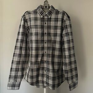 Gucci Plaid Epaulette Button Down Shirt